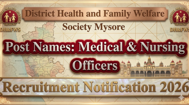 DHFWS Mysuru Recruitment 2026