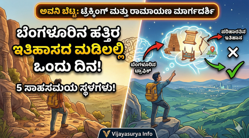 ಅವನಿ ಬೆಟ್ಟದ ಪಯಣ – ಇತಿಹಾಸದ ಮಡಿಲಲ್ಲಿ ಒಂದು ದಿನ (Karnataka’s Most Underrated Place) :