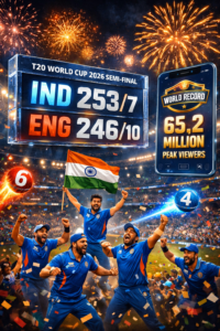 India vs England T20 World Cup 2026 Semi-Final celebration