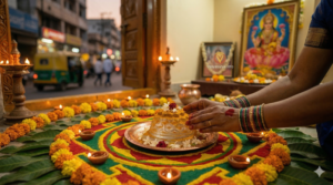 Friday Mahalakshmi Puja and Shree Yantra decoration in Kannada