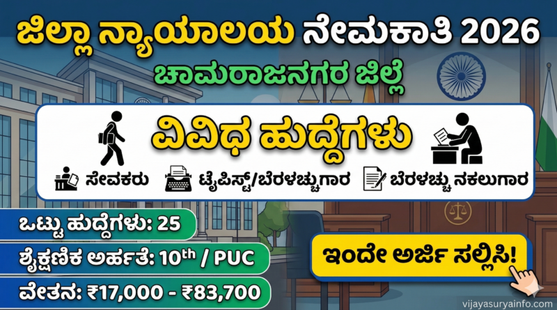 Chamarajanagar-District-Court-Job-Notification-2026